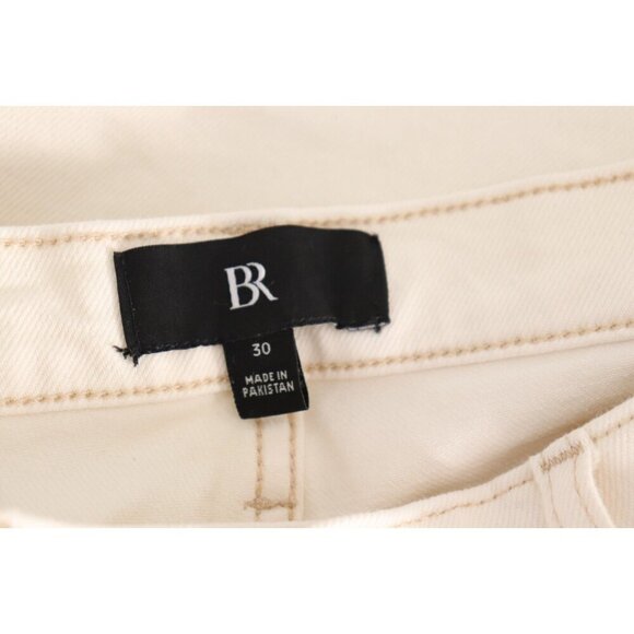 Banana Republic Women US30 Optic White High Rise Straight Leg Jeans S/ 884661-00 - Picture 5 of 14